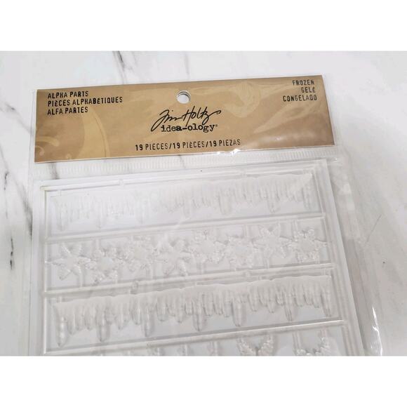NEW Tim Holtz Idea-Ology - Alpha Parts, Frozen - Picture 1 of 4